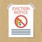 Eviction notice, vector