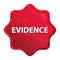 Evidence misty rose red starburst sticker button