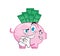 Evil cartoon illustration of savings account pig. money savings