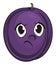 Evil face of plum
