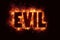 Evil Fire Satanic sign gothic style evil esoteric