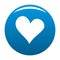 Evil heart icon vector blue