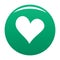 Evil heart icon vector green