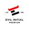 Evil hell logo icon design illustration