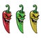 Evil hot chili peppers