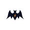 Evil lightning bat symbol and bold logo concept