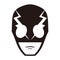 evil mask. Vector illustration decorative background design