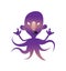 evil octopus man. Vector illustration decorative design