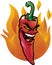 Evil red chili pepper