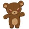 Evil Teddy bear vector art