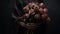 Evocative Textures A Dramatic Portrait Of A Woman Holding Roses