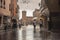 Evocative view of the street that leads to Piazza Trento Trieste in Ferrara 8