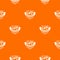 Evolution biology pattern vector orange