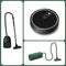 Evolution of vacuum cleaners. modern vacuum cleaner and robot vacuum cleaner