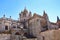 Evora Cathedral in Portugal. A fortified church with Gothic features, the Cathedral is the largest in the country