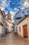 Evora town street in Portugal