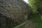 Evoramonte city castle entrance wall in Alentejo, Portugal