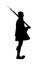 Evzon Guard Isolated Graphic Silhouette