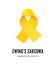 Ewing sarcoma cancer awareness ribbon vector illustration isolated