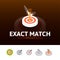 Exact match icon in different style