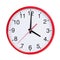 Exactly four on round clock face