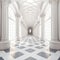 Exaggerated Baroque Passageway: A Playful Perspective Of Gothic Grandeur