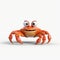 Exaggerated Expressions: Impressive 3d Animated Crab Illustration