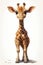 Exaggerated Proportions: The Smiling Giraffe at the Entertainmen