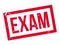 Exam rubber stamp