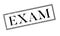 Exam rubber stamp