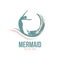 An example of an abstract mermaid logo