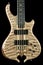 Example of Highly Figured Quilted Maple Wood on Handmade Electric Bass Guitar