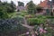 An example of a small vegetable garden in a small fishing village of the last century. Open Air Museum in Enhuizen, the