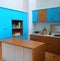 examples of kitchen designs in a minimalist room with cheerful colors