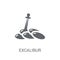 Excalibur icon. Trendy Excalibur logo concept on white background from Fairy Tale collection