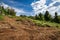 Excavation and Deforestation for the Construction of New Houses in Mountain