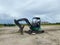 Excavation equipment in a vacant lot