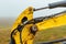 Excavator boom arm with hydraulic cylinder stick