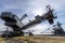 Excavator in the disused lignite opencast Ferropolis - Germany