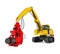 Excavator Forest Mulcher Isolated