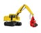 Excavator Forest Mulcher Isolated