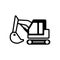 Excavator icon illustration