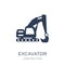 Excavator icon. Trendy flat vector Excavator icon on white background from Construction collection