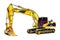 Excavator illustration color isolated art