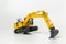 Excavator loader with track lift up