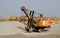 Excavator in an opencast mine