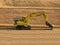 Excavator parked in a clearing area