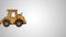 Excavator tractor animation icon