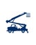 Excavator truck for electric logo , constructor logo