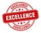 excellence stamp. excellence round grunge sign.